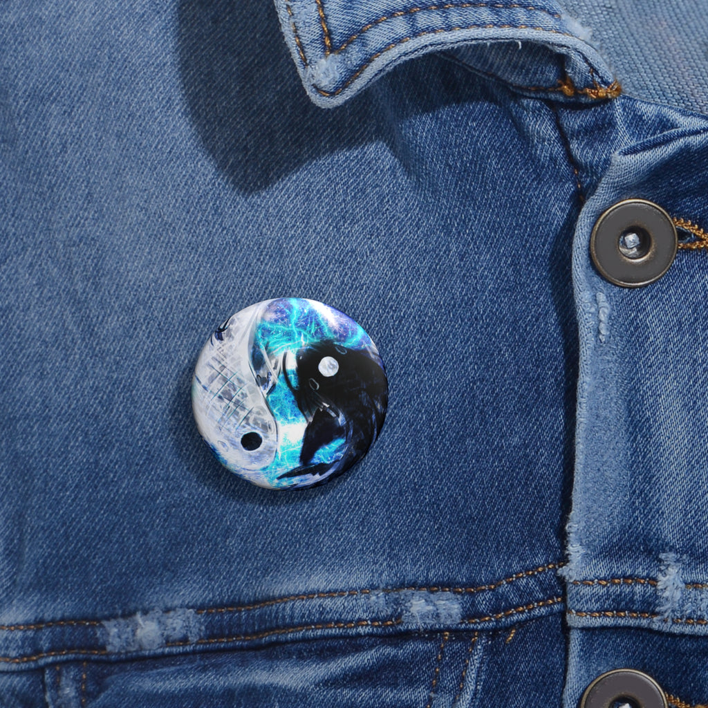 Katerina's Electric Dragon Fire Desires Koi Dreams Pin Buttons
