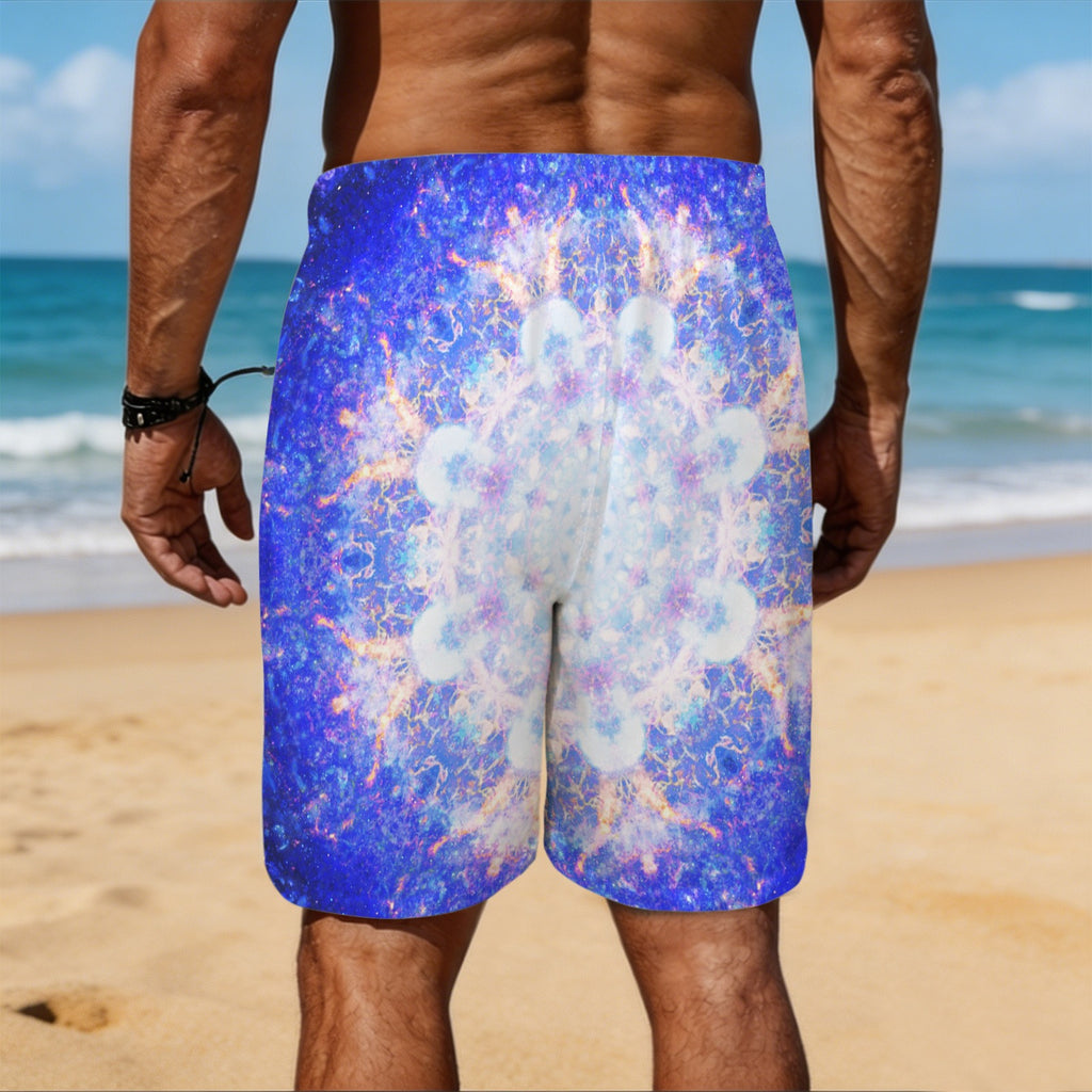 Amen Jin's Katerina's Afterall Desires Men's All Over Print Beach Shorts (Sets 26) | Ships from USA