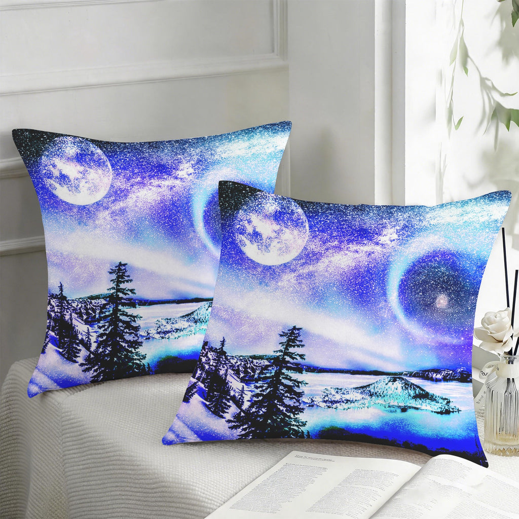 Katerina's Lolite Noel Yule Night Dreams Custom Pillow Cases 18" x 18" (2-Pack) | Ships from USA