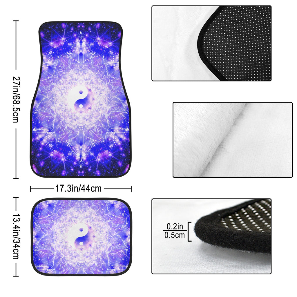 Katerina's Psyche Yin Yang Meditations 4-Piece Car Floor Mats （Customized Separately）| Ships from USA