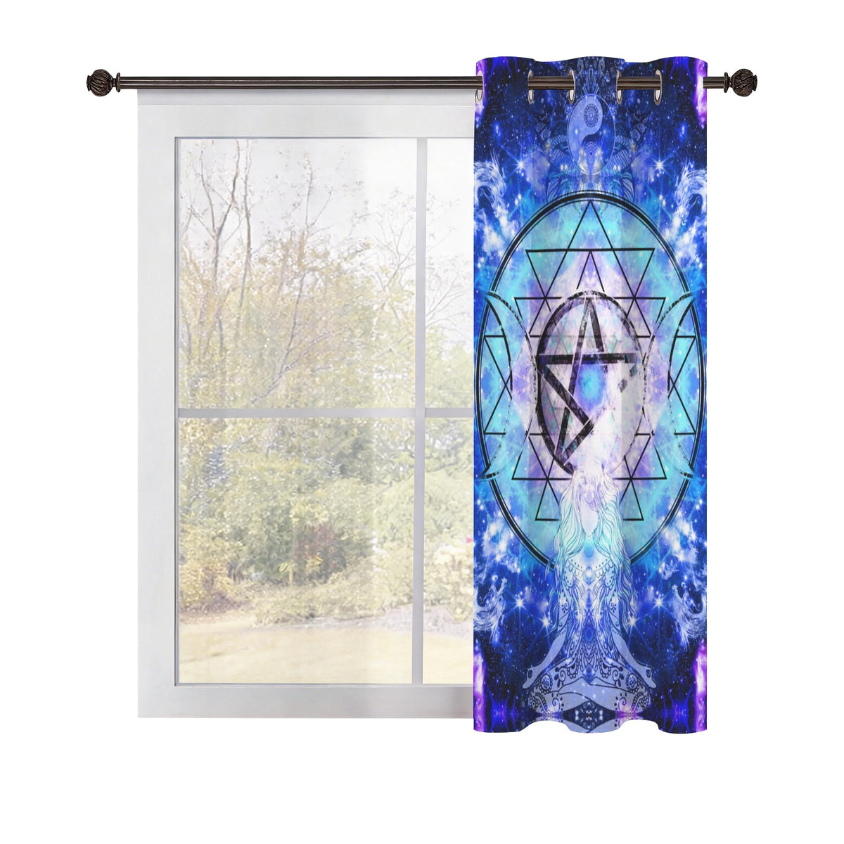 Amen Jin's Katerina's Eros & Psyche Magical Awakening Meditations Grommet Curtain 42" x 63" ( 1 Piece ) | Ships from USA