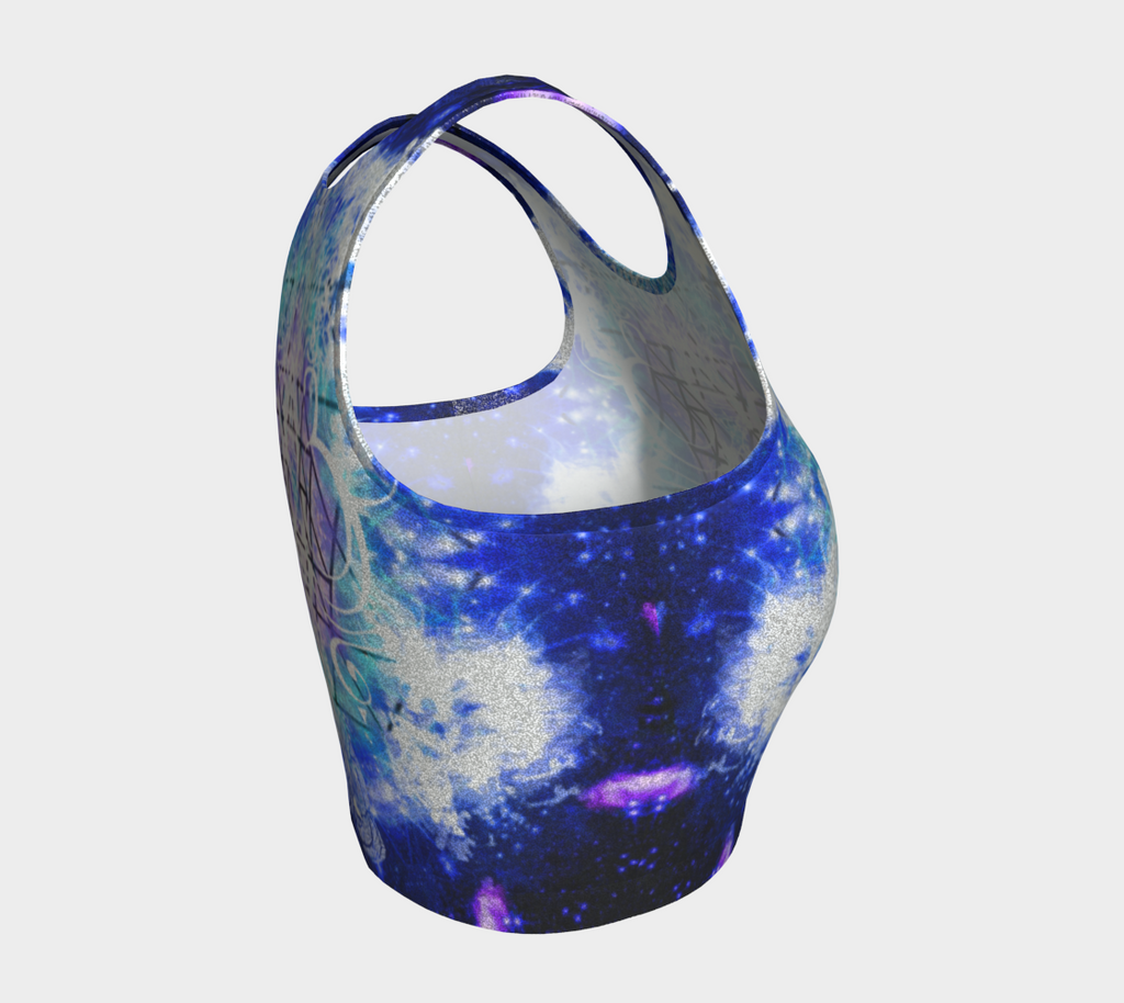 Amen Jin's Katerina's Eros & Psyche Buddha Meditations Athletic Crop Top