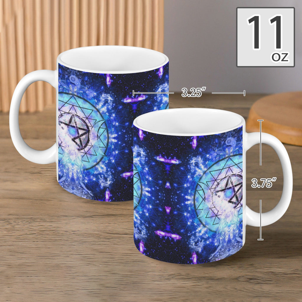 Amen Jin's Katerina's Eros & Psyche Magickal Awakening Meditations Custom White Mug(11OZ)(Set of 2) | Ships from USA