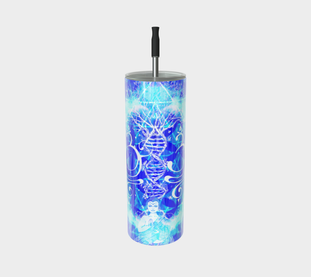 Amen Jin's Blue Sun Buddha Meditations Stainless Steel Tumbler