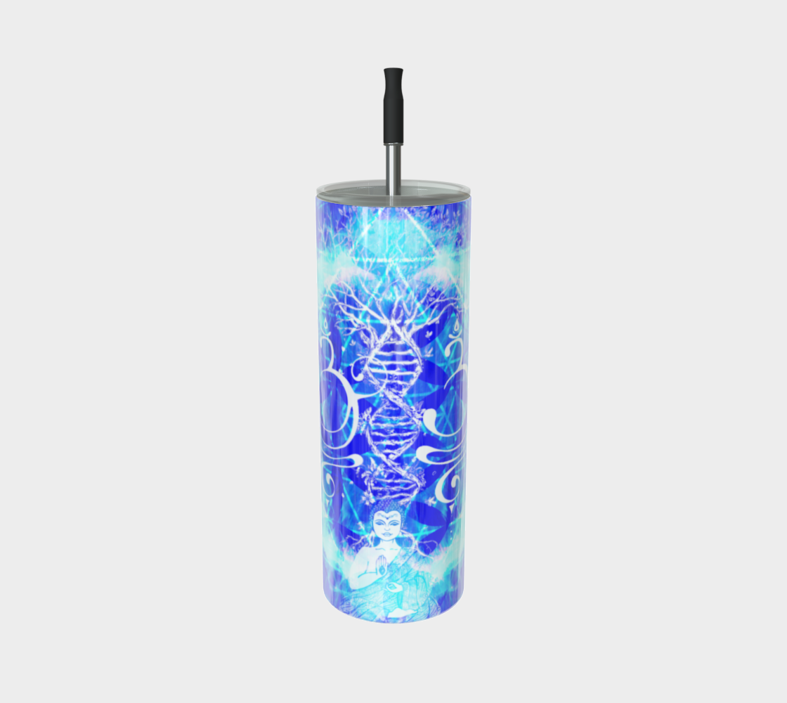 Amen Jin's Blue Sun Buddha Meditations Stainless Steel Tumbler