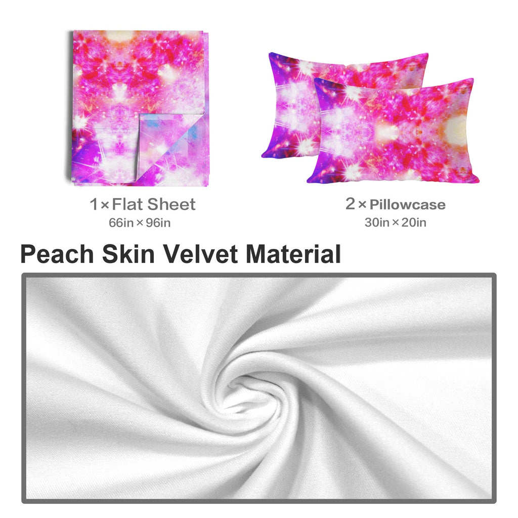 Katerina's Dreams of Angels Desires 3-Piece Bedding Set (Bed Sheet + Pillowcases)  | Ships from USA