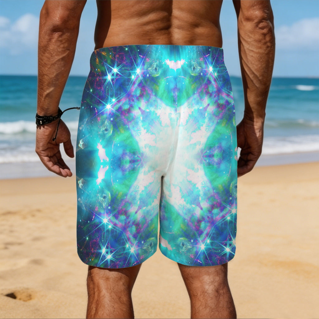 Katerina's Now & Forever Desires Men's All Over Print Beach Shorts (Sets 26) | Ships from USA