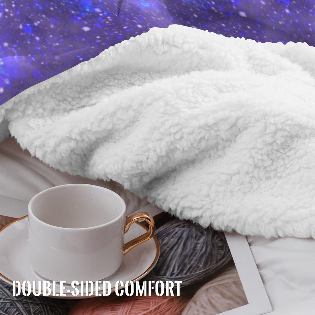 Katerina's Triple Goddess Magickal Desires Sherpa Fleece Blanket 30" x 40" | Ships from USA