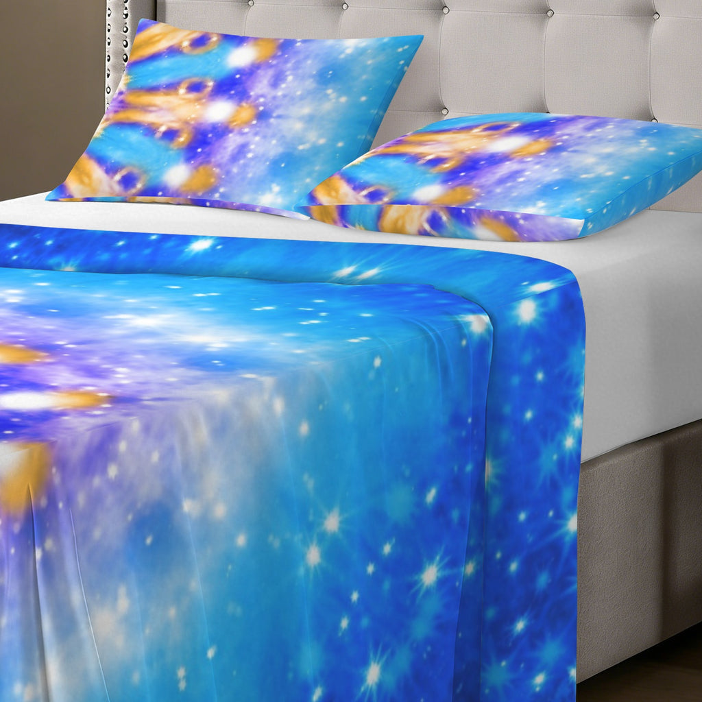 Katerina's Howl's Tomorrow Girl Desires 3-Piece Bedding Set (Bed Sheet + Pillowcases)  | Ships from USA