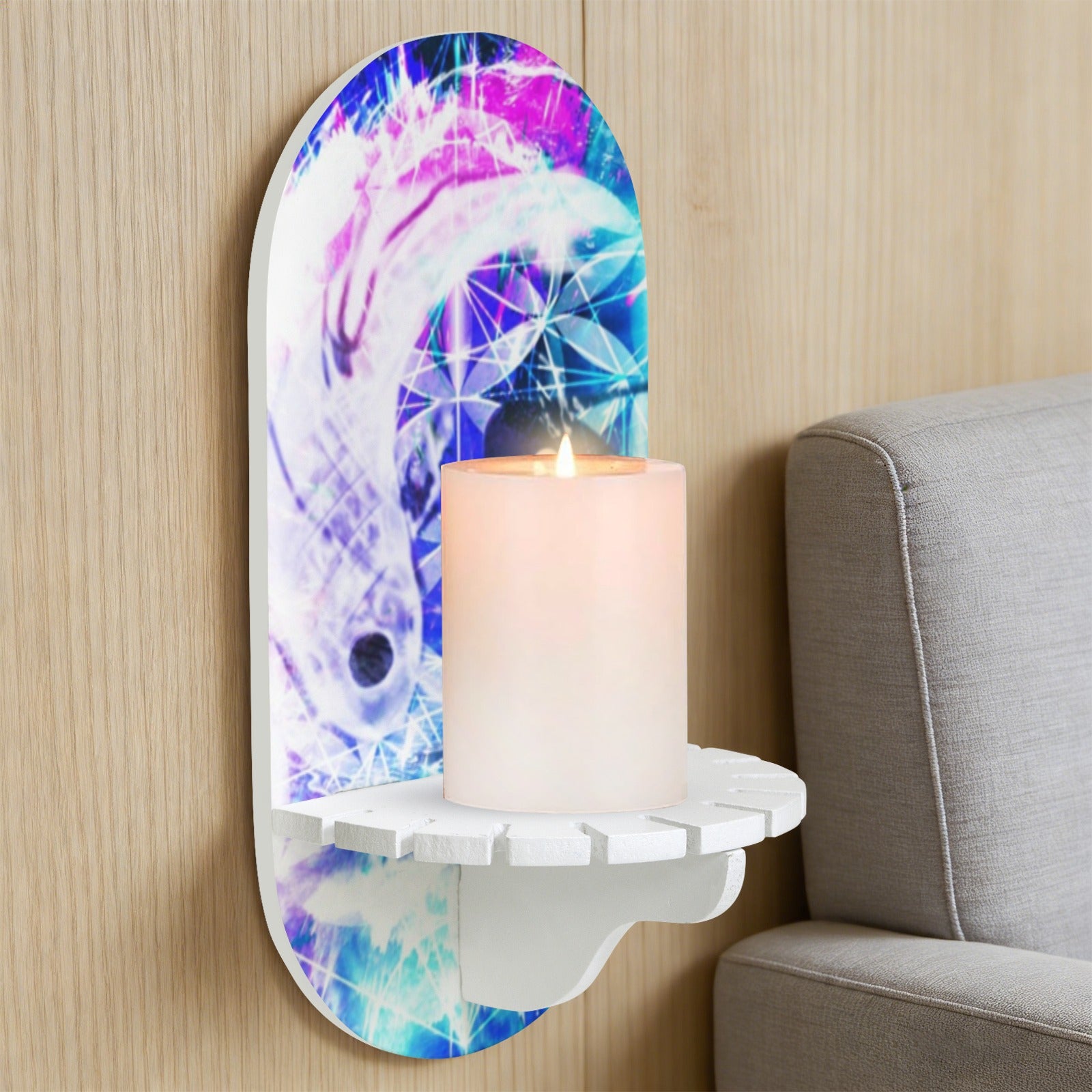 Creation's Koi Meditations Wall Mounted Candle Holder | Ships from USA