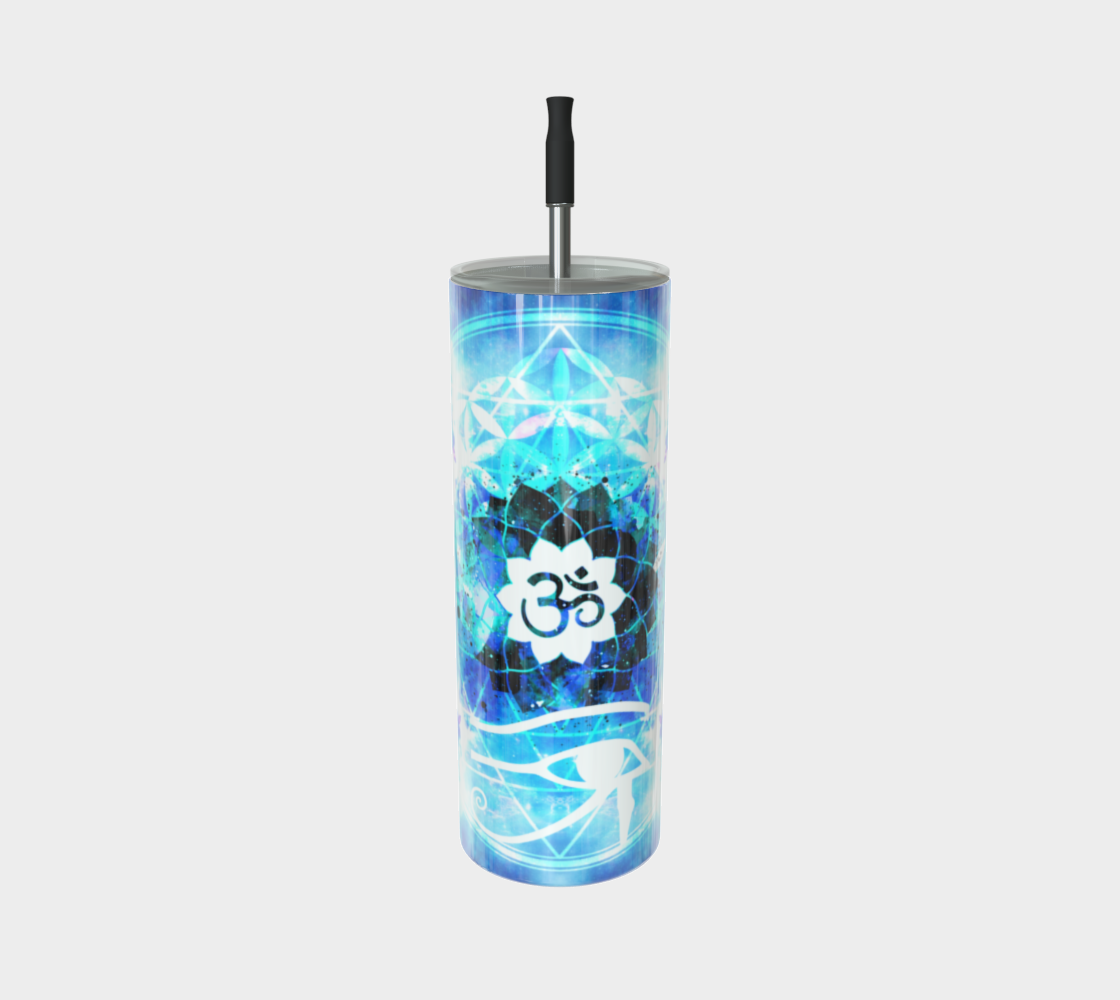 Amen Jin's Mandala of Dragon Fire Fairy Om Meditations Stainless Steel Tumbler