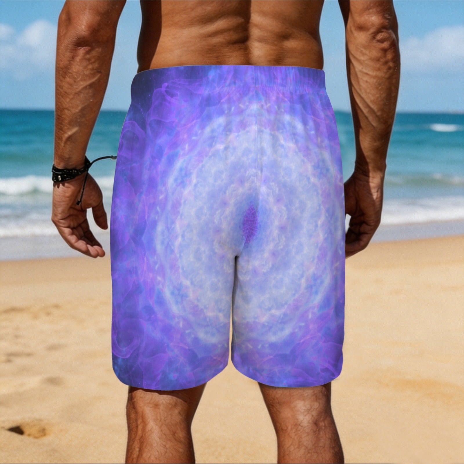 Katerina's Dragon Heart Desires Men's All Over Print Beach Shorts (Sets 26) | Ships from USA