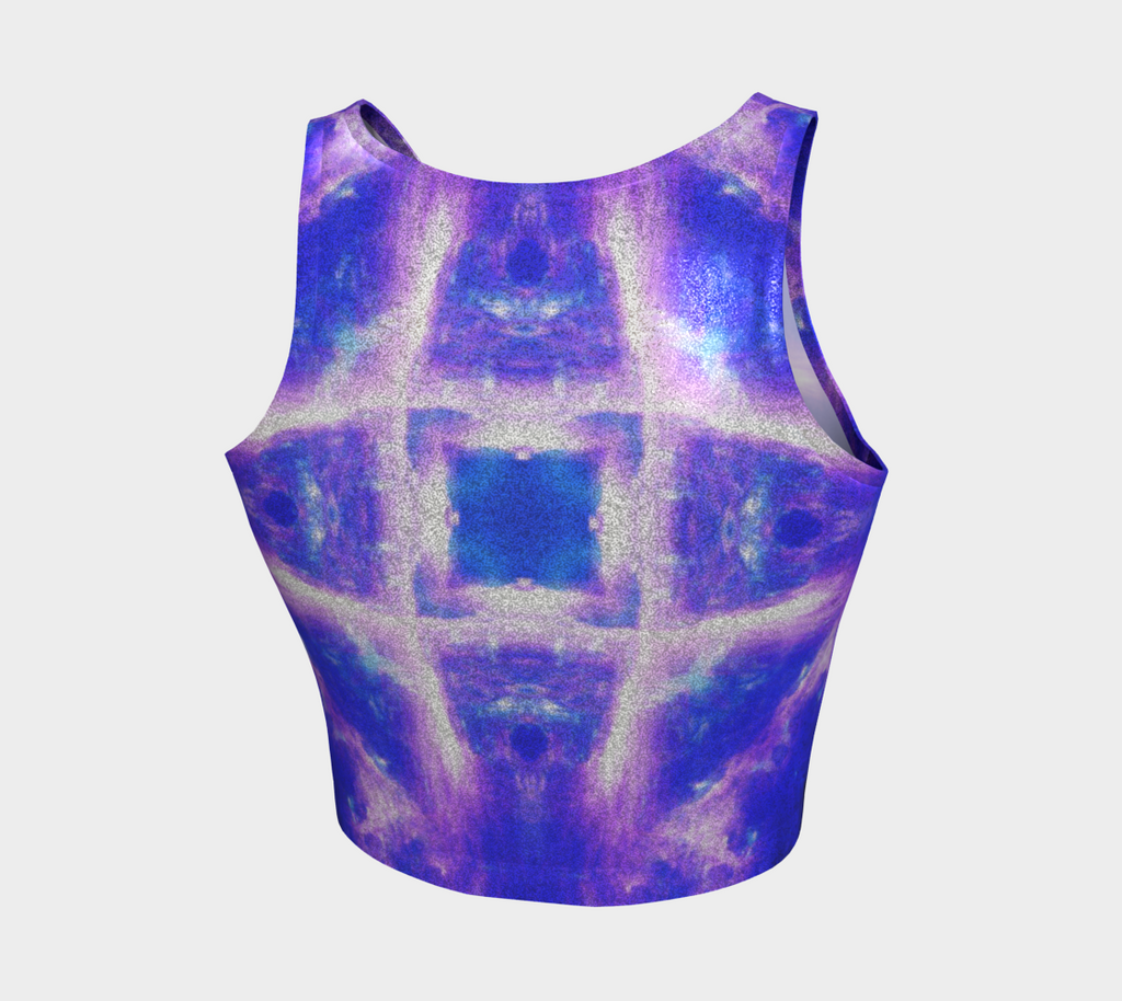 Katerina's Amethyst Sapphire Dreams Desires Athletic Crop Top