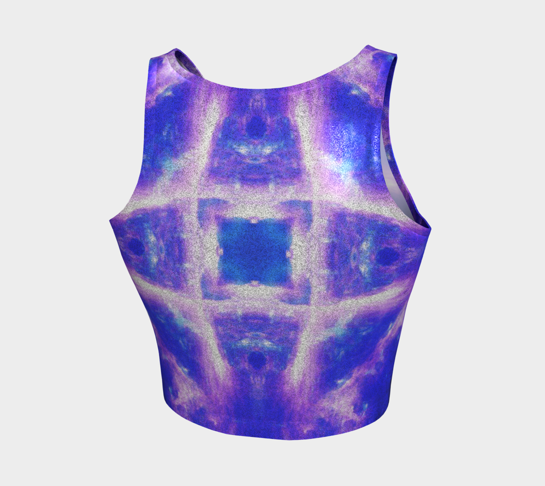 Katerina's Amethyst Sapphire Dreams Desires Athletic Crop Top