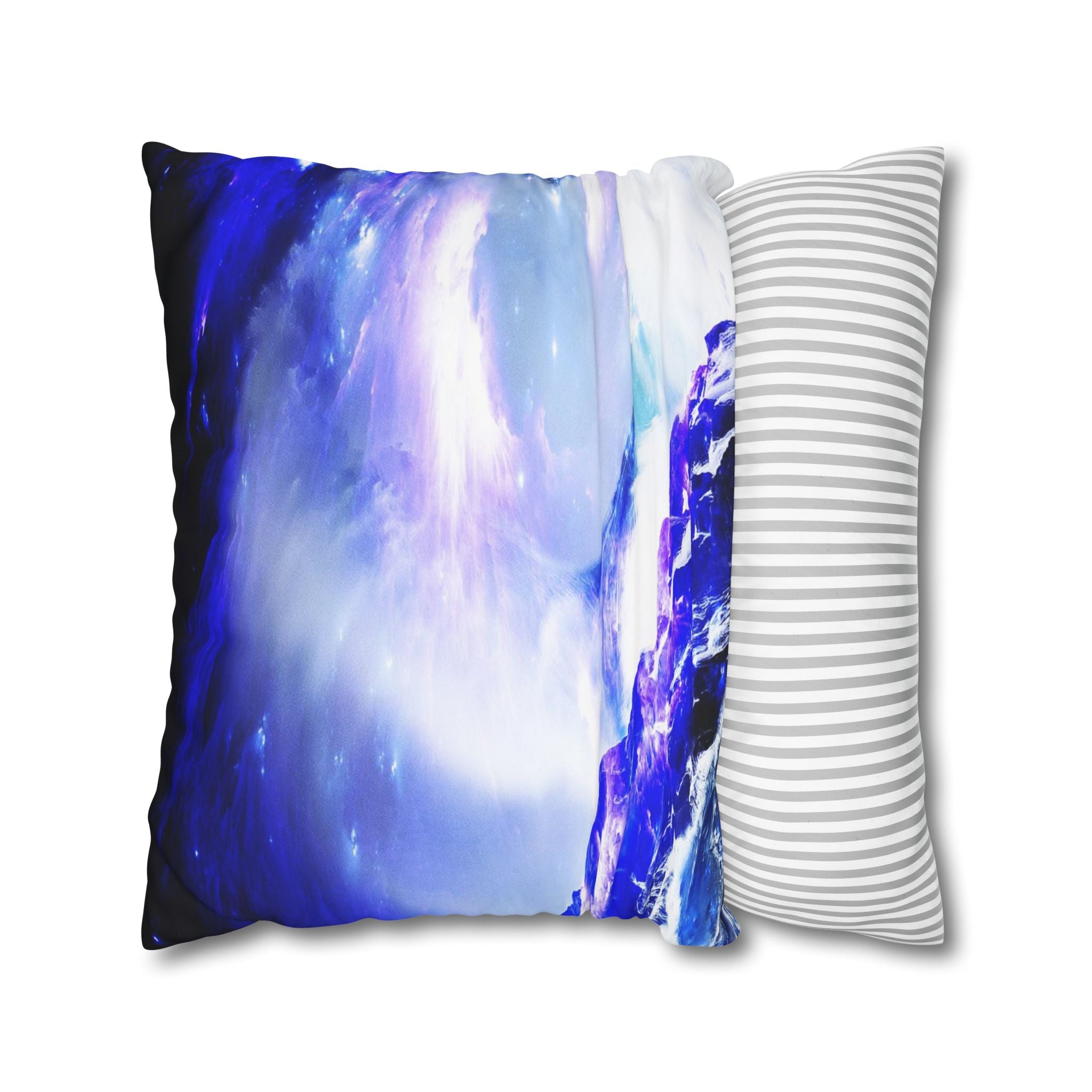 Amethyst Sapphire Serenity Bay Dreams Spun Polyester Pillowcase
