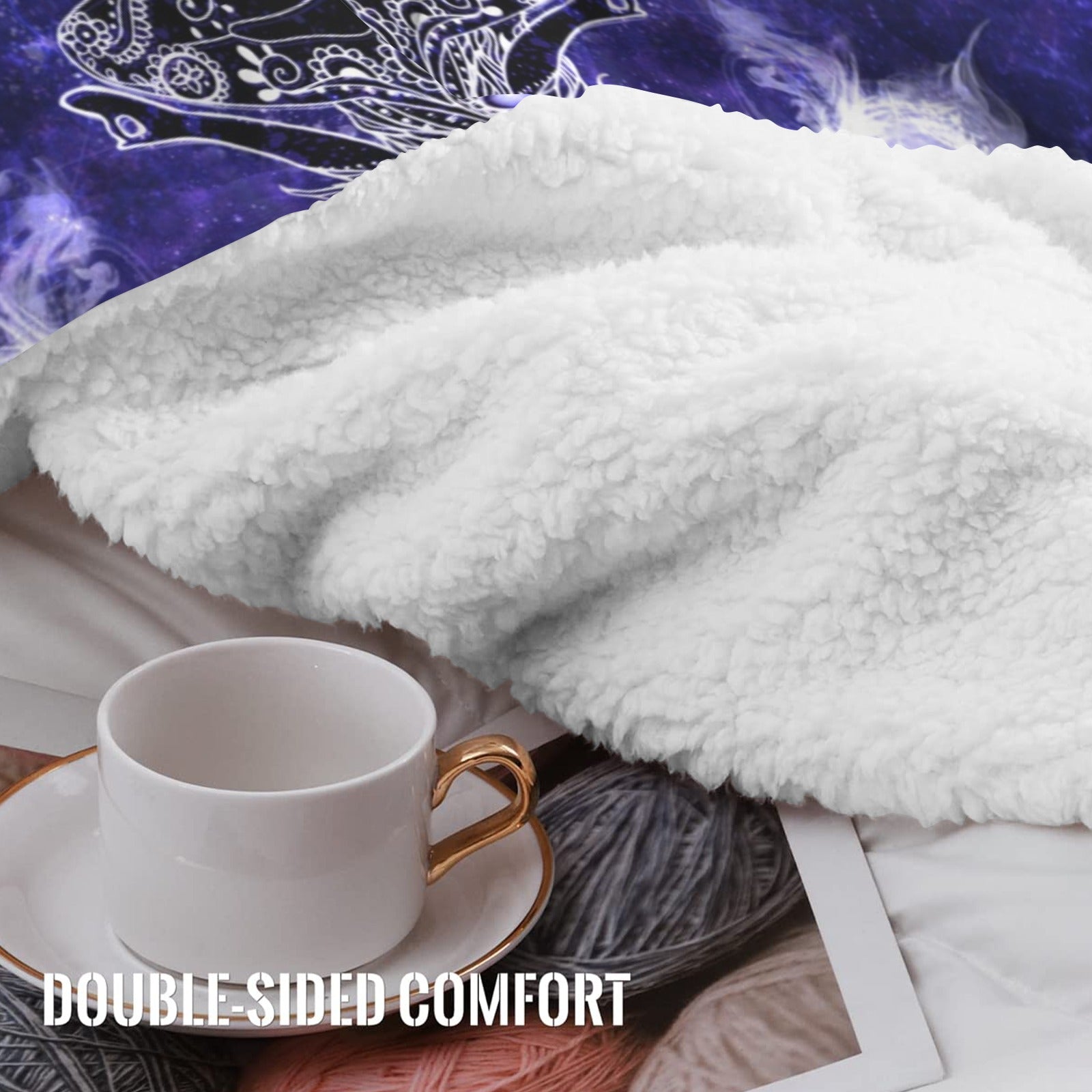 Katerina's Dragon's Eye Magickal Awakening Meditations Sherpa Fleece Blanket 60" x 80" | Ships from USA