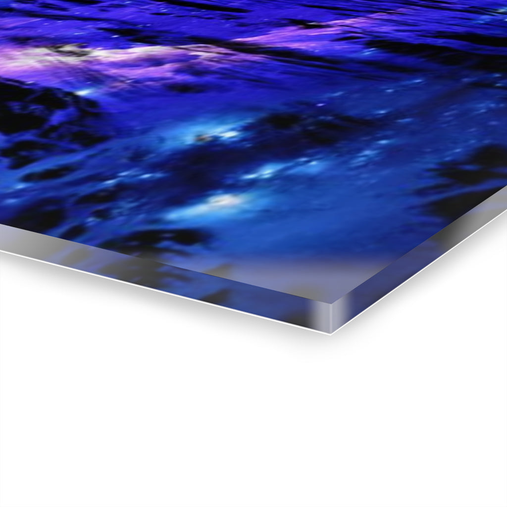 Amethyst Sapphire Cosmic Falls Dreams Acrylic Prints (French Cleat Hanging)