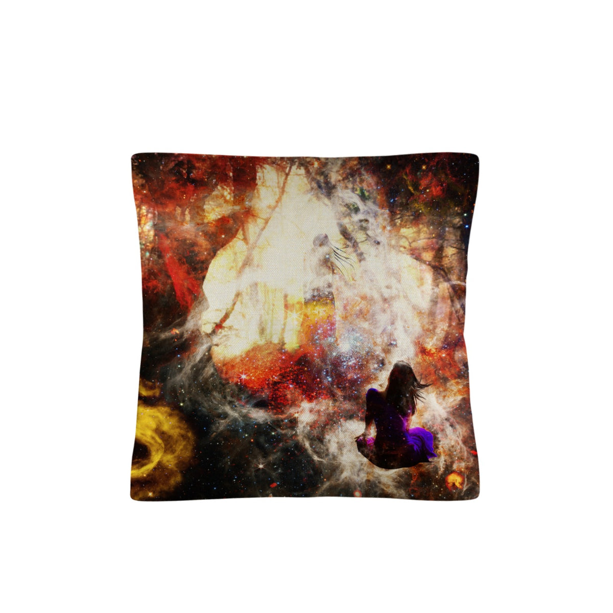 Hallow's Hocus Pocus Dreams Linen Throw Pillow 18" x 18" ( 1 Piece ) | Ships from USA