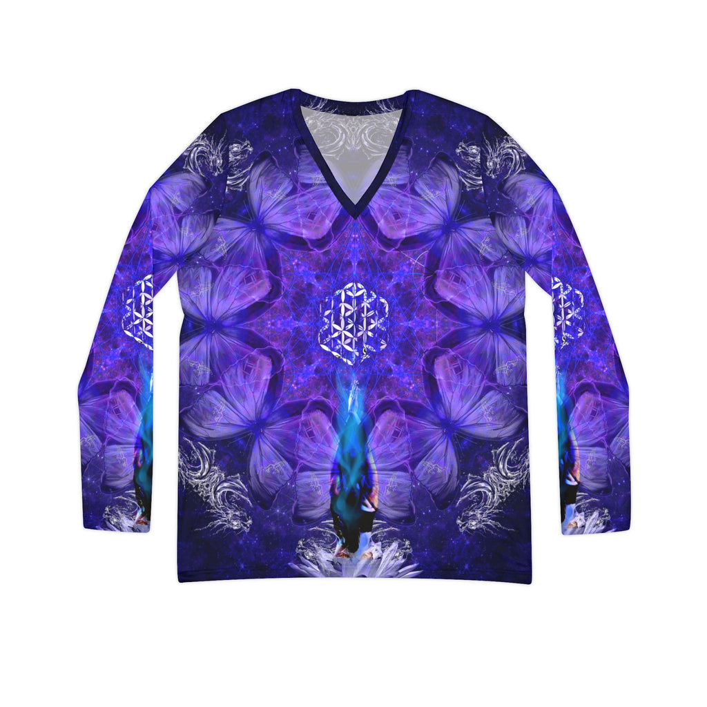 Katerina's Dragon's Eye Metamorphosis Meditations Long Sleeve V-neck