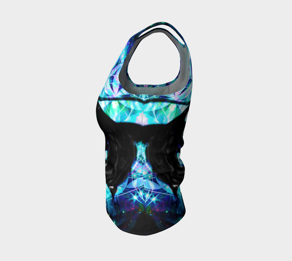 Katerina's Now and Forever Koi Meditations Fitted Tank Top