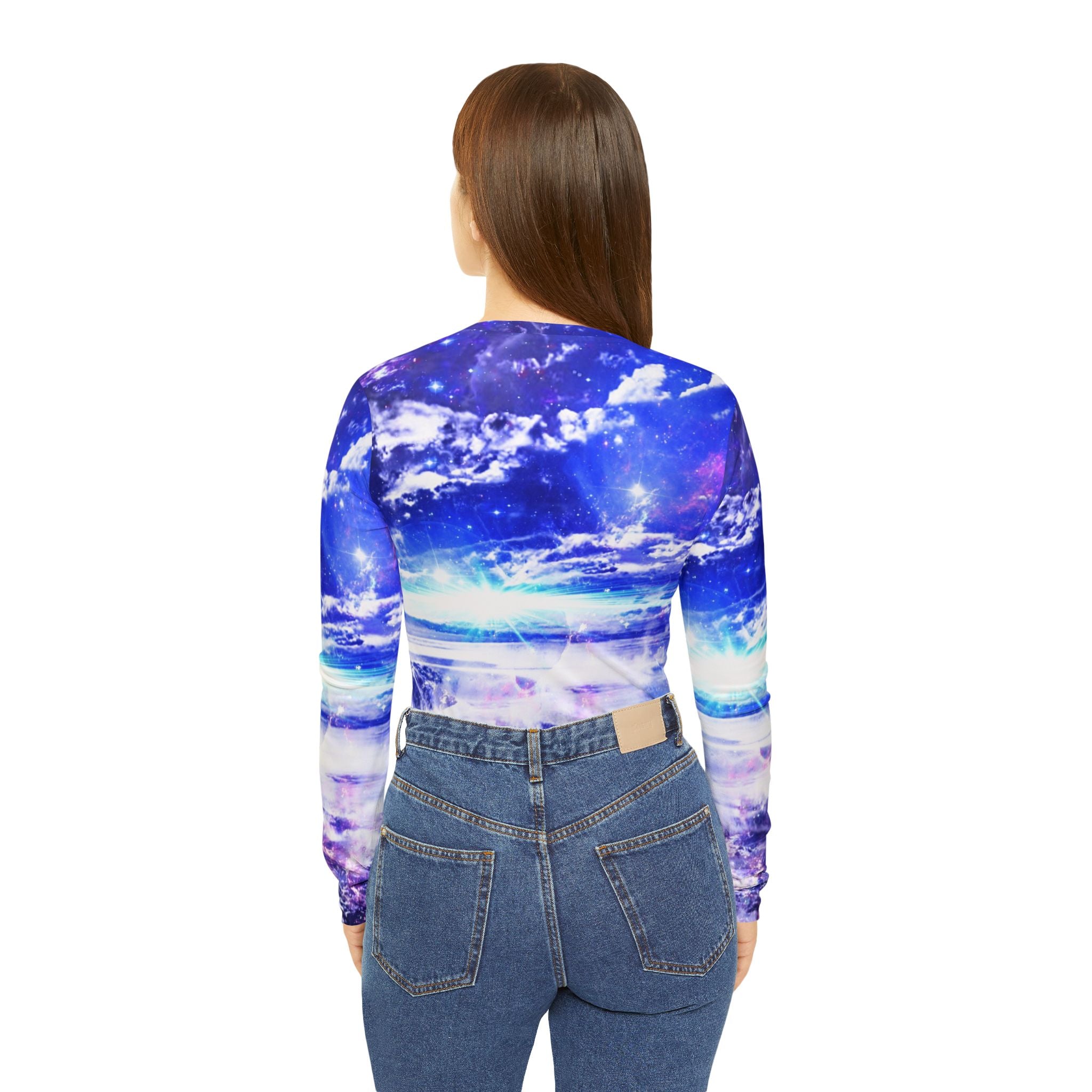 Iridescent DancingSea Dreams Women's Long Sleeved Shirt