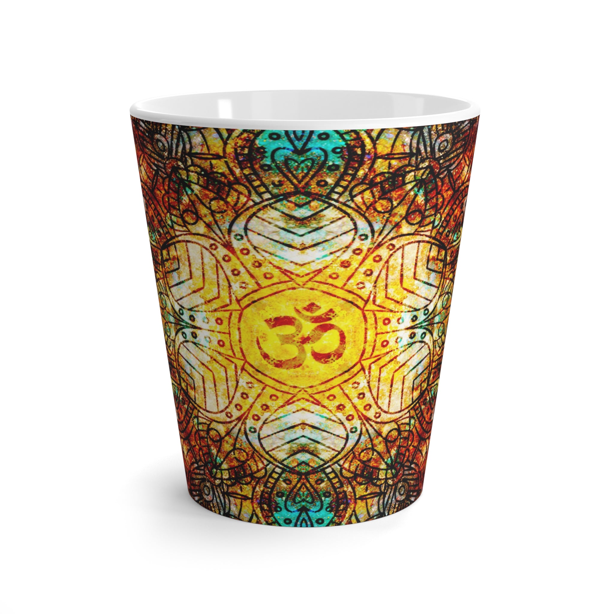 Amen Jin's Desire to Breathe Again Om Meditations Latte Mug