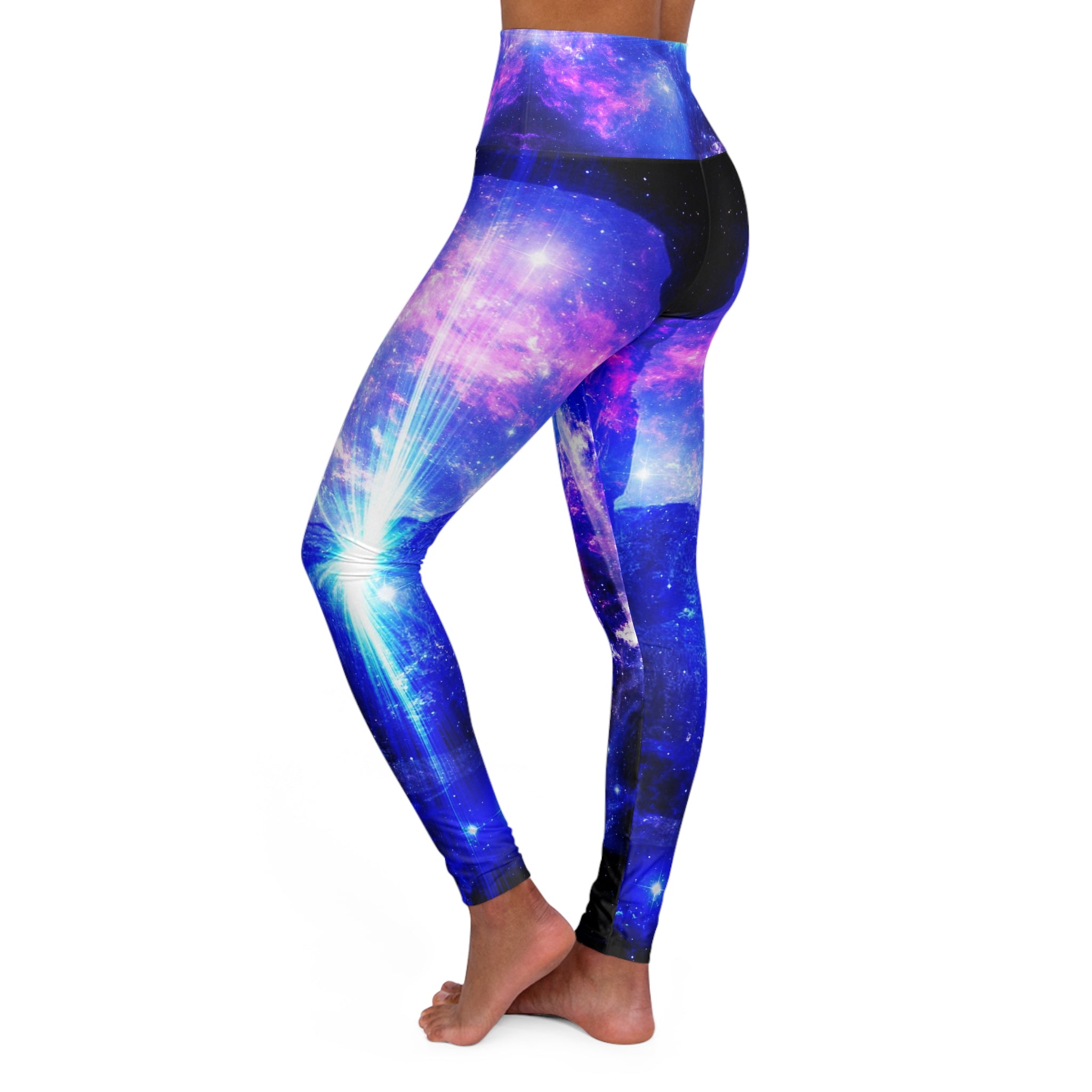 Iridescent Hideaway Mountain Dreams High Waisted Yoga Leggings