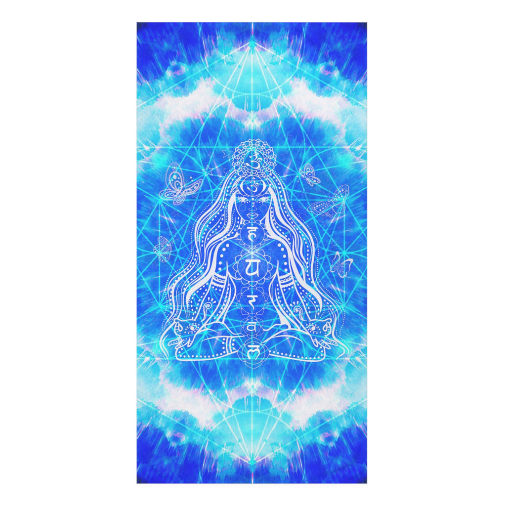 Amen Jin's Blue Sun Cosmic Meditations Mink-Cotton Towel