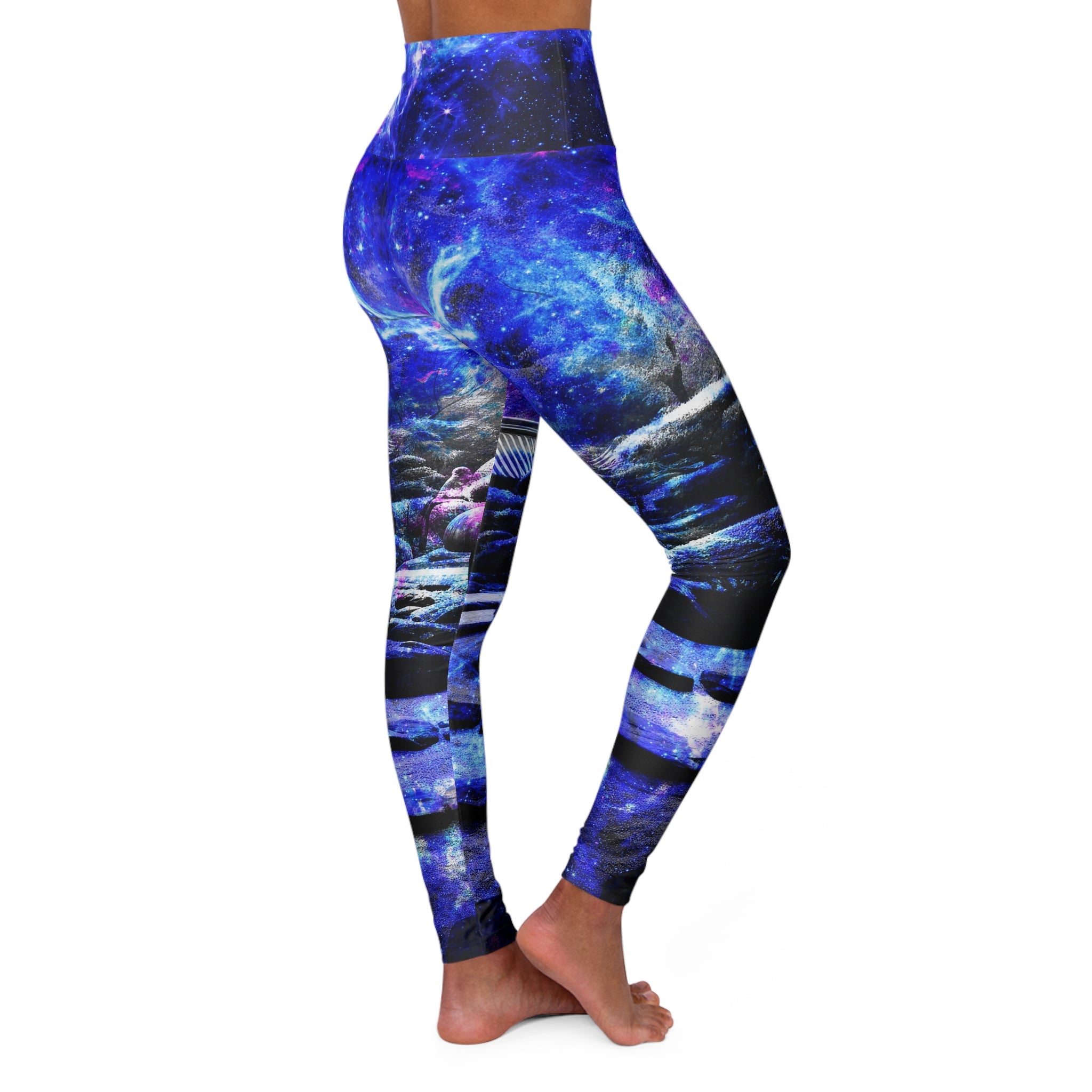 Katerina's on My Way to Neverland Tranquil Garden Dreams Yoga Leggings