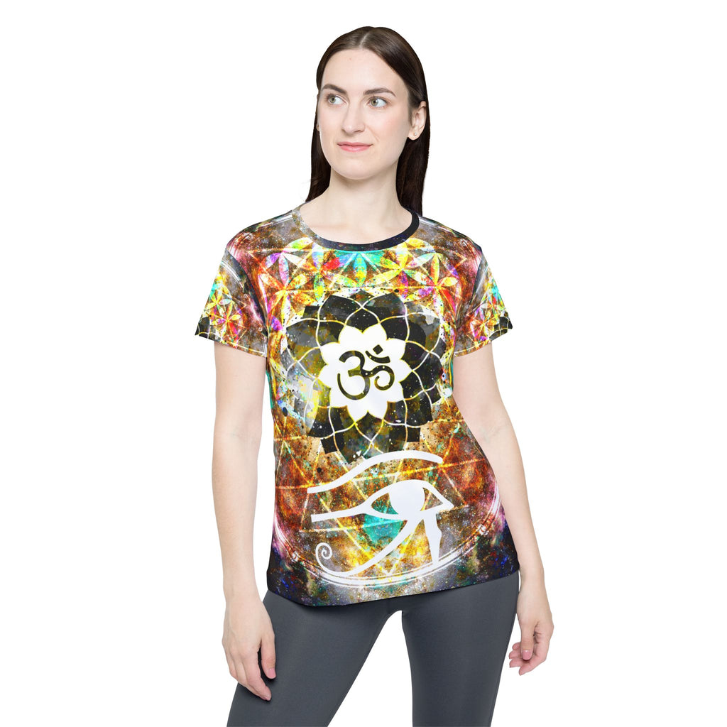 Amen Jin's Desire to Breathe Again Fairy Om Meditations Women's Sports Jersey