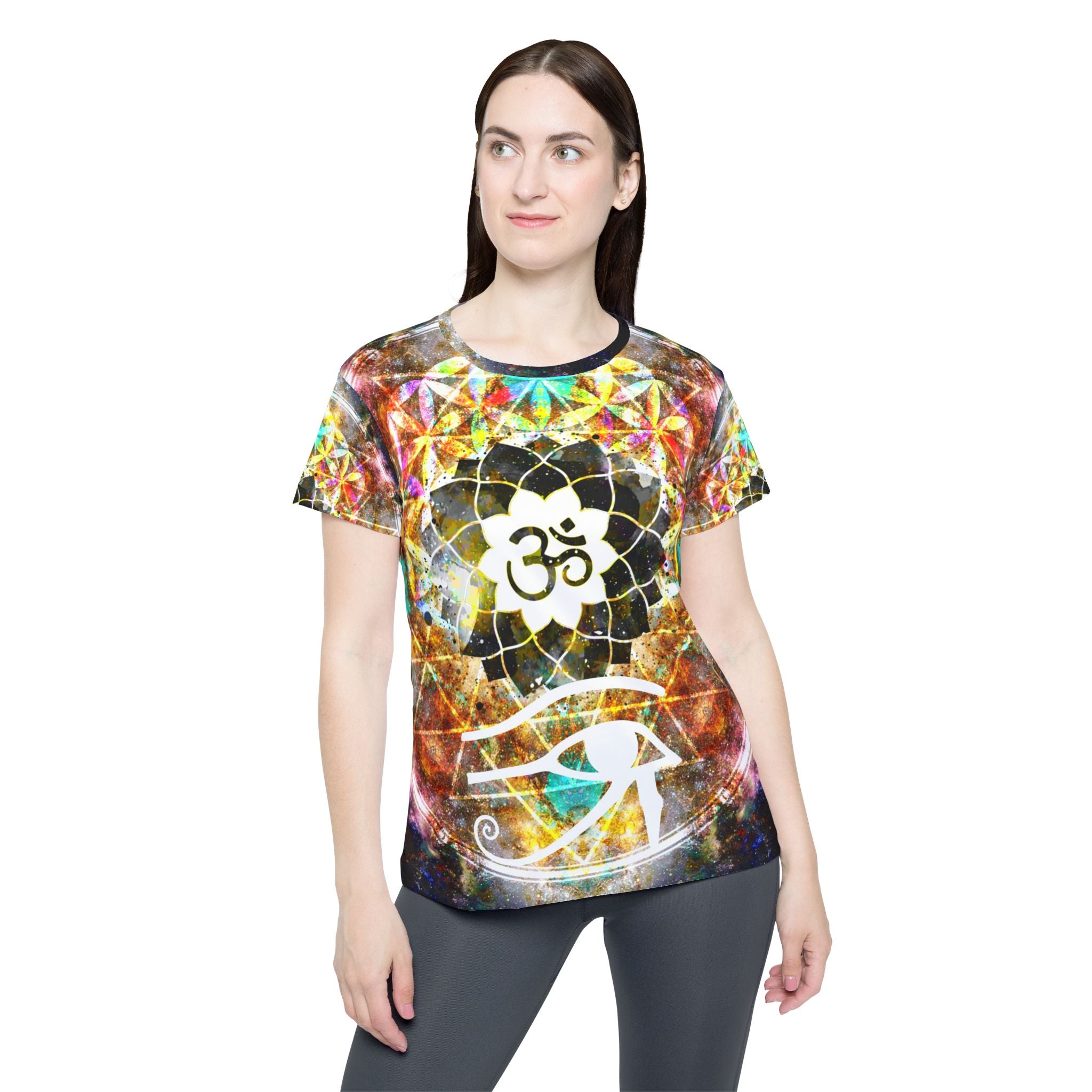 Amen Jin's Desire to Breathe Again Fairy Om Meditations Women's Sports Jersey