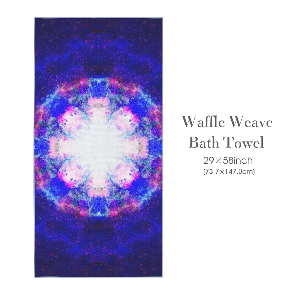 Katerina's Independence Desires Waffle Weave Bath Towel 29" x 58" | Ships from USA