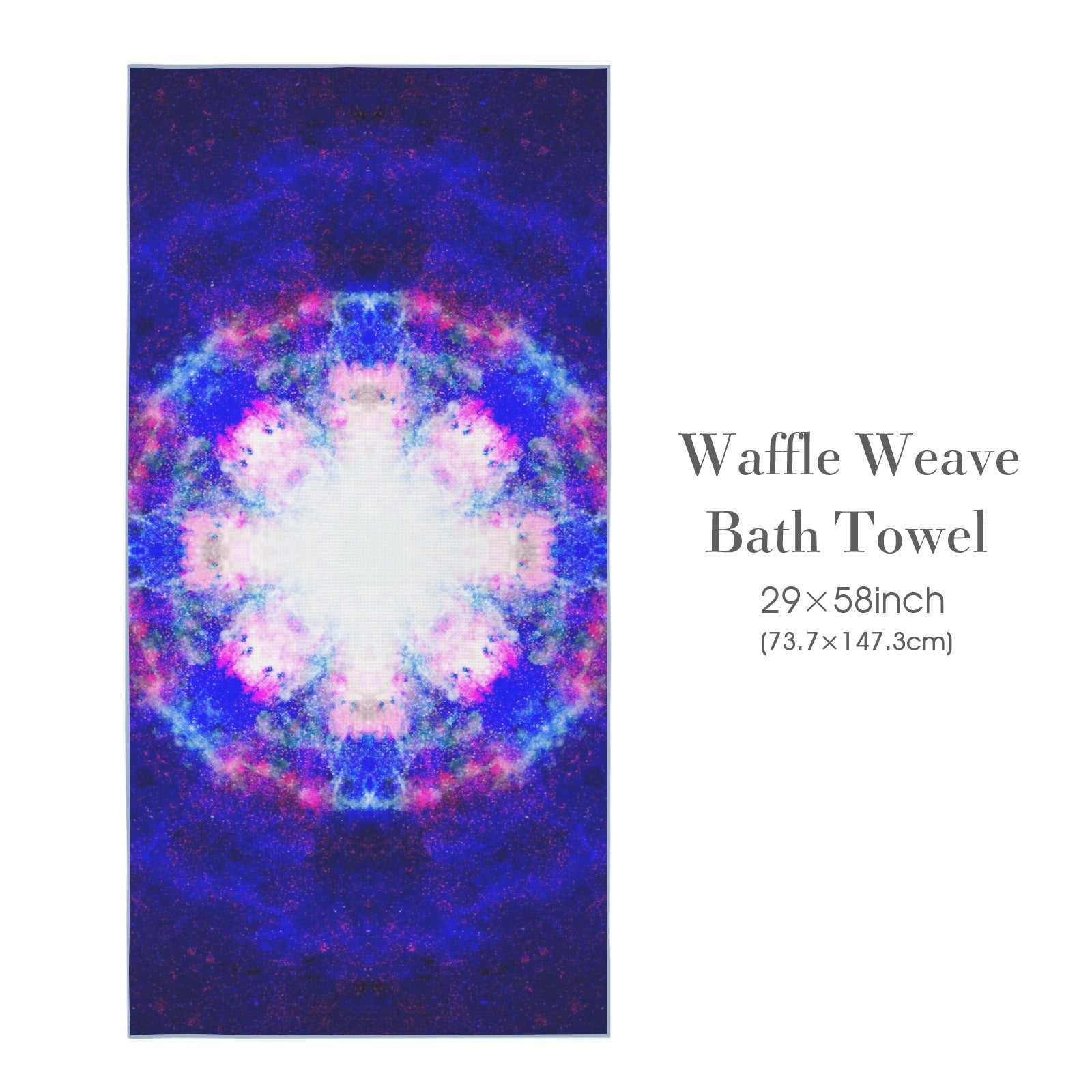 Katerina's Independence Desires Waffle Weave Bath Towel 29" x 58" | Ships from USA
