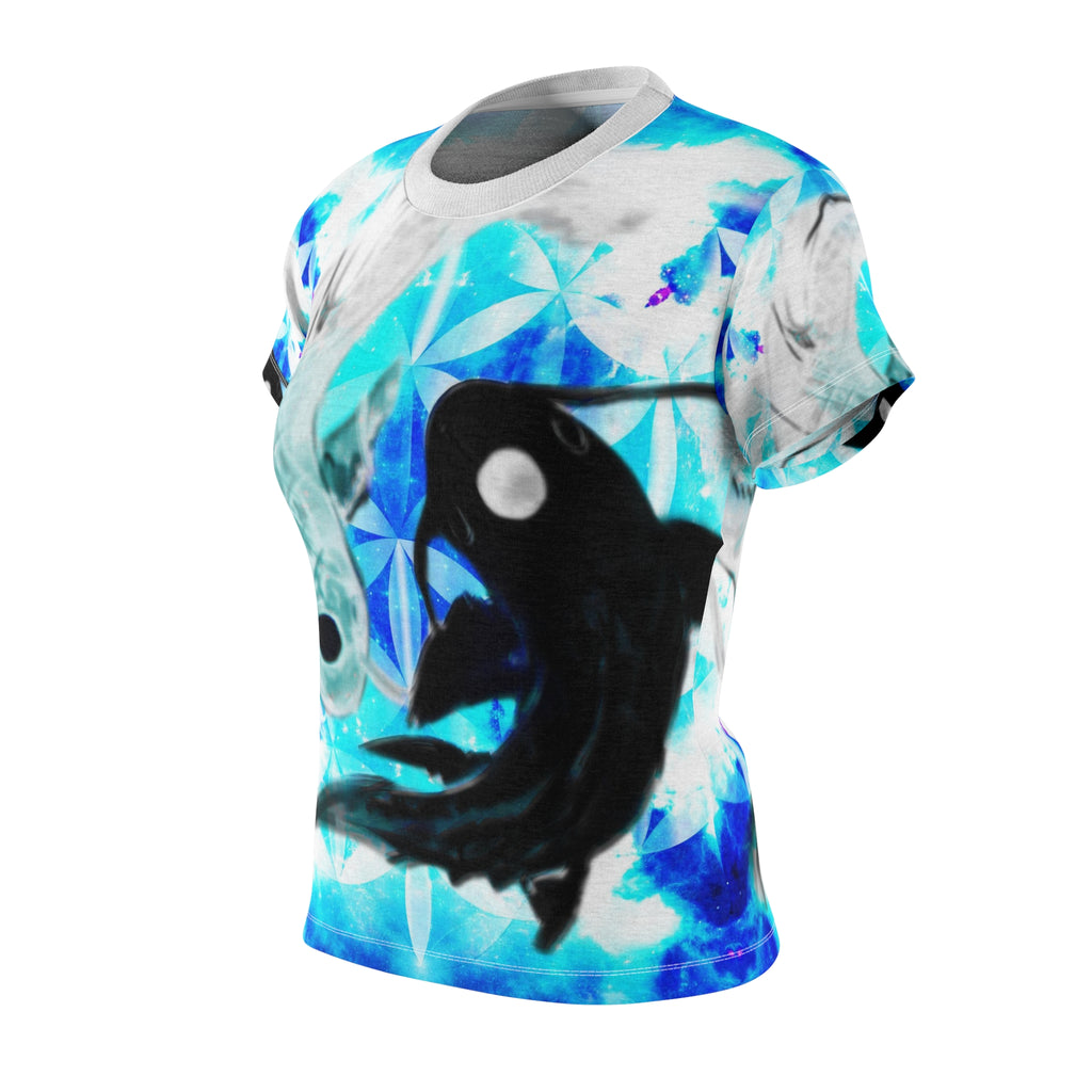 Amen Jin's Mandala of Dragon Fire Koi Meditations Women's Tee