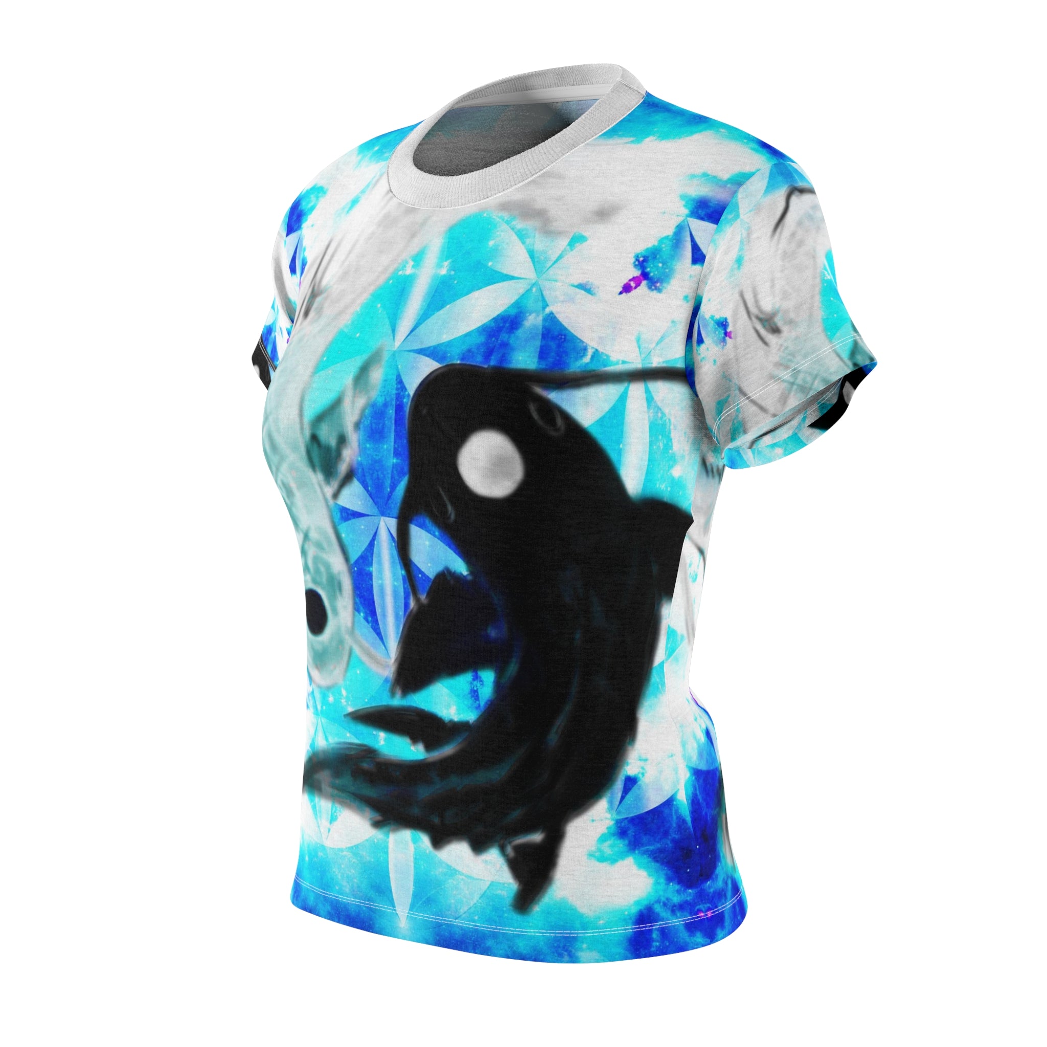 Amen Jin's Mandala of Dragon Fire Koi Meditations Women's Tee