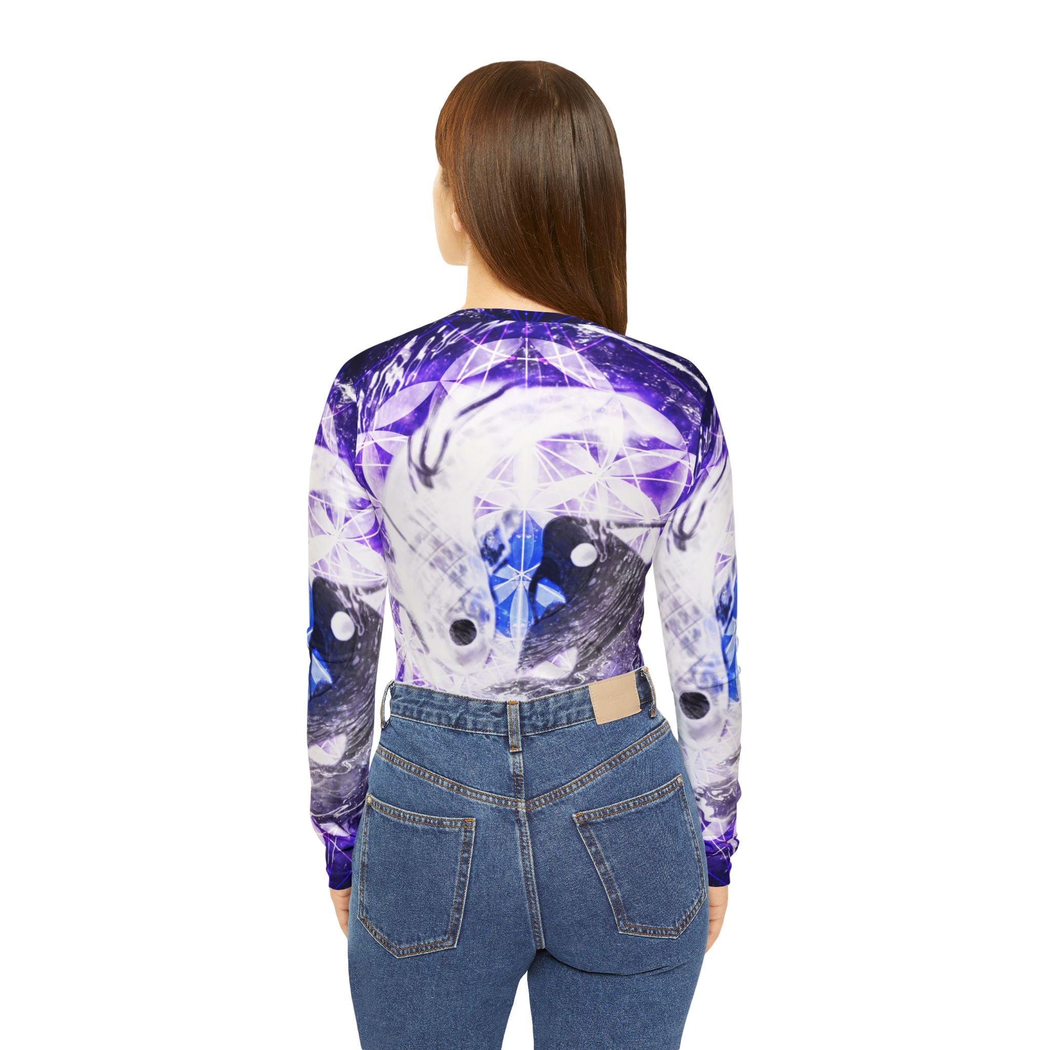 Katerina's We Will Go Home Koi Meditations Women's Long Sleeve V-neck Shirt