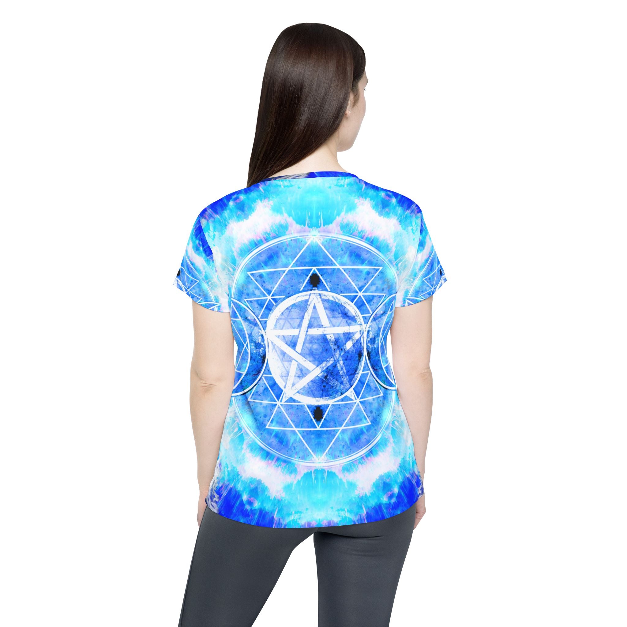 Amen Jin's Blue Sun Triple Goddess Meditations Women's Sports Jersey