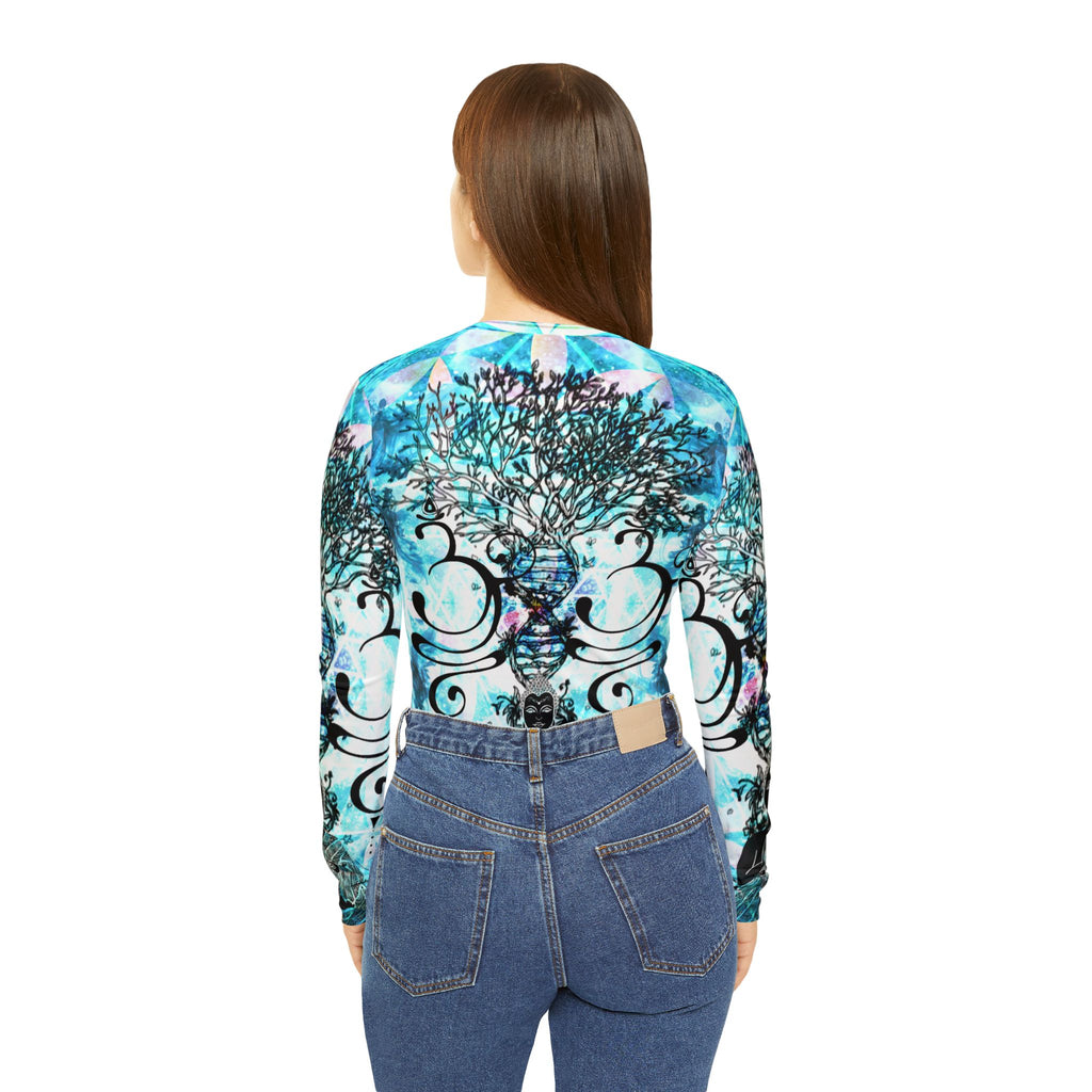 Amen Jin's all the White Horses Buddha Meditations Long Sleeve V-neck Shirt