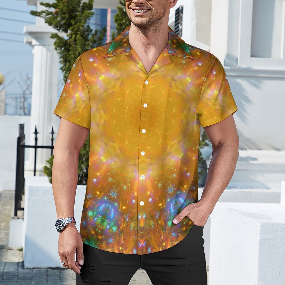 Amen Jin's Dreams of the Lake Desires Cuban collar shirt