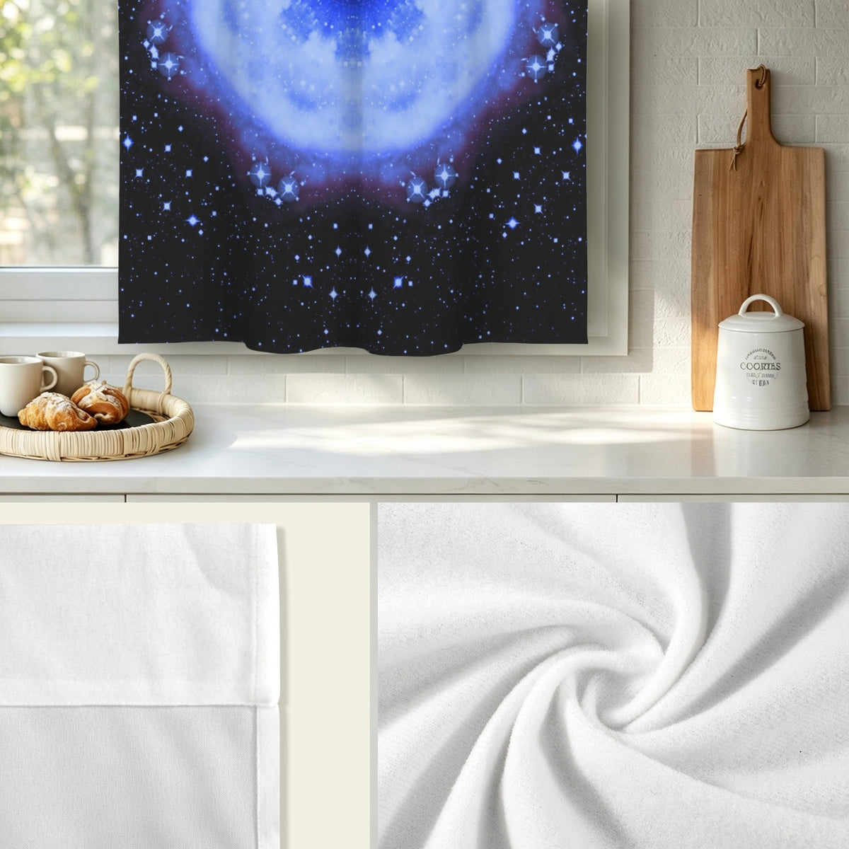 Katerina's Halo Desires Window Curtain 27.6" x 39.4" ( 1 Piece ) | Ships from USA