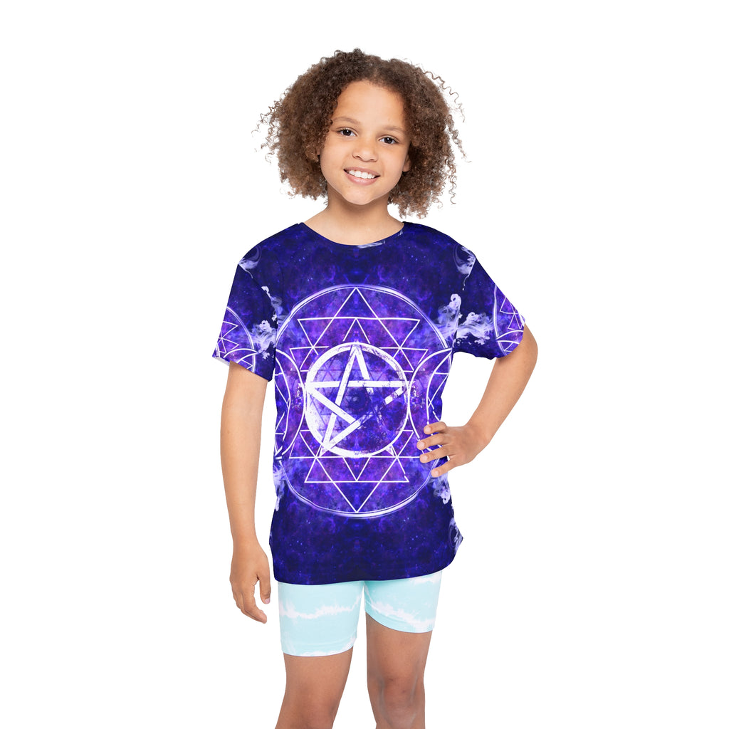 Katerina's Dragon's Eye Triple Goddess Meditations Kids Sports Jersey