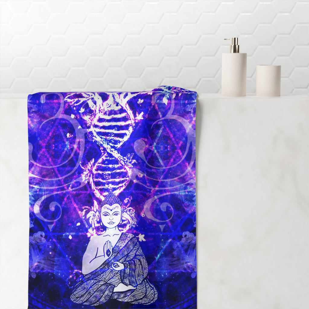 Katerina's Dragon's Eye Buddha Meditations Mink-Cotton Towel