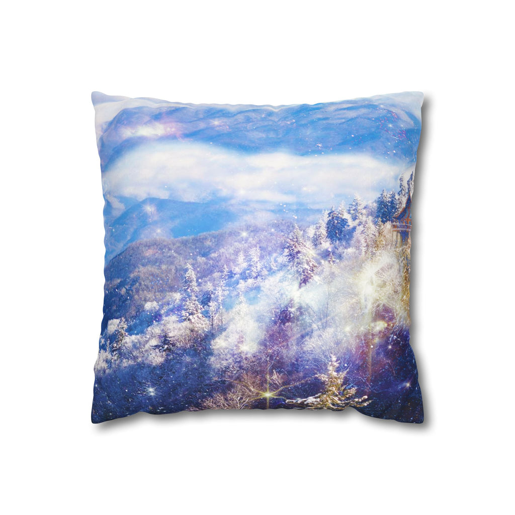 Katerina's Light a Way Smoky Mountain Dreams Faux Suede Square Pillowcase