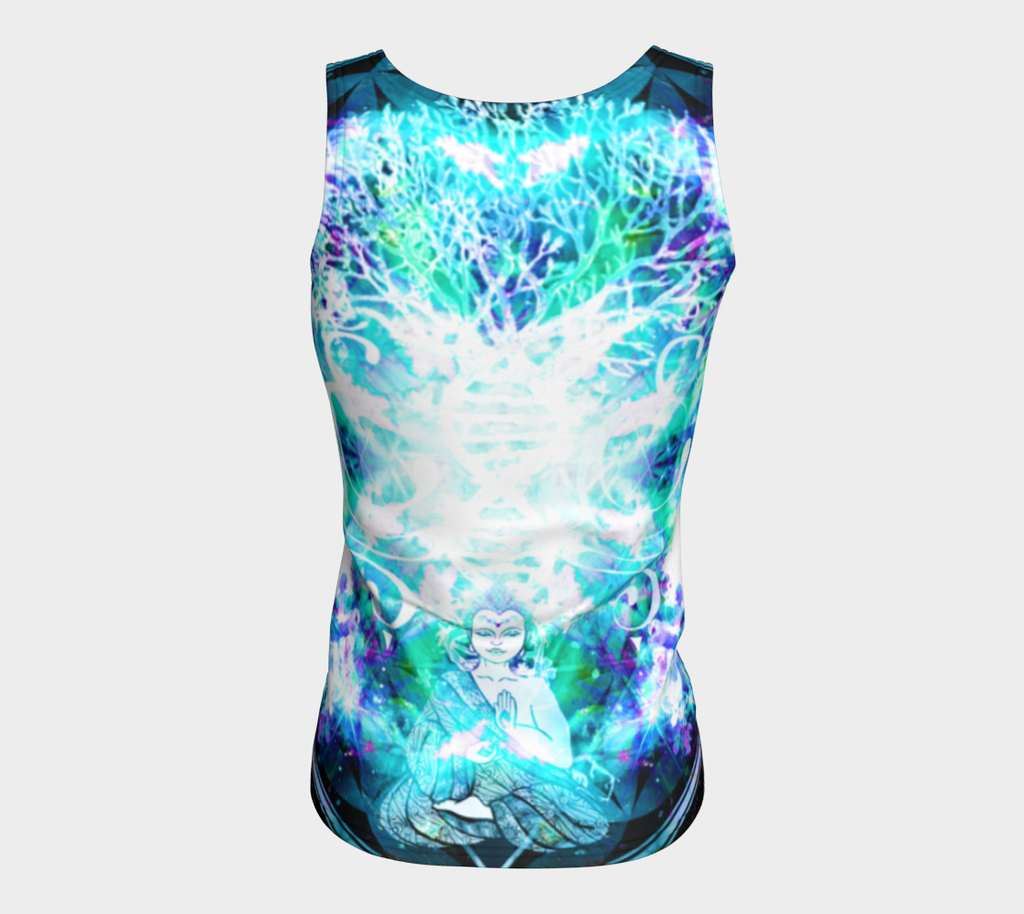 Katerina's Now and Forever Buddha Meditations Fitted Tank Top