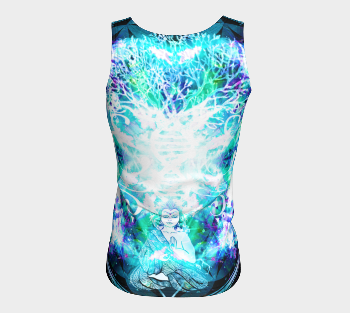 Katerina's Now and Forever Buddha Meditations Fitted Tank Top