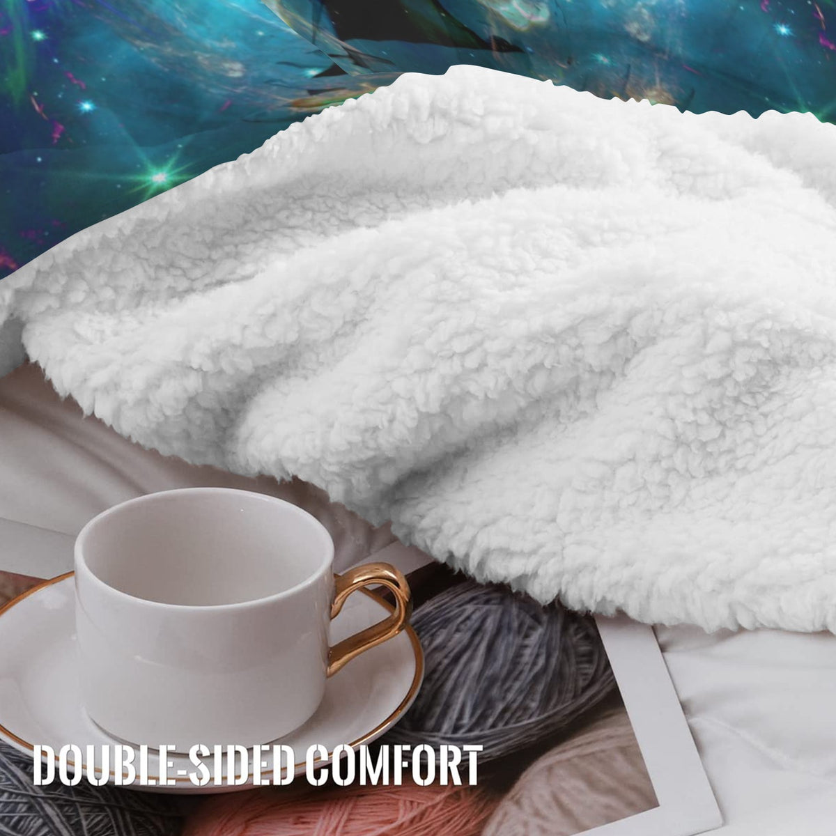 Katerina's Now & Forever Metamorphosis Meditations Sherpa Fleece Blanket 30" x 40" | Ships from USA