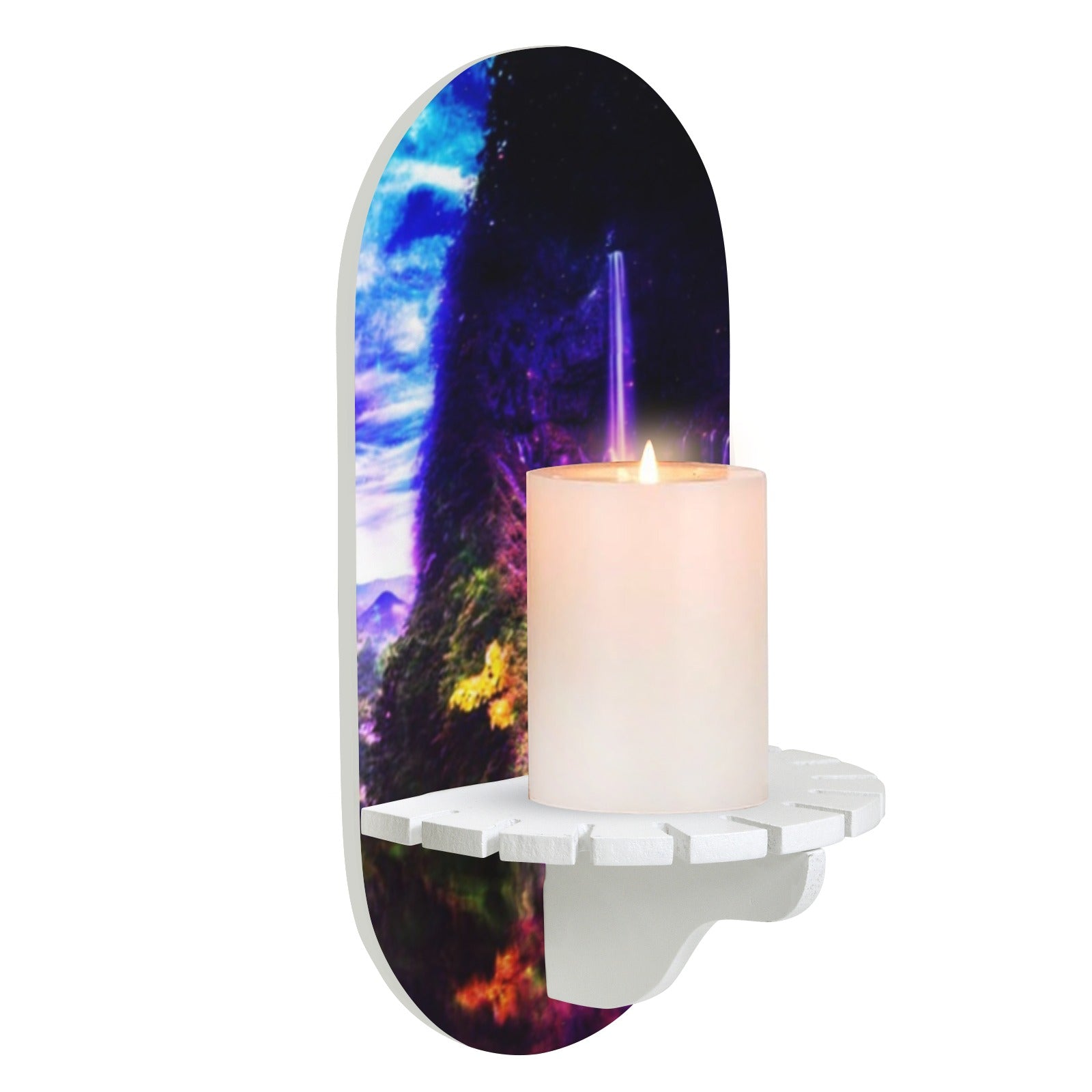 Creation's Heaven Abalone Lake Dreams Wall Mounted Candle Holder | Ships from USA