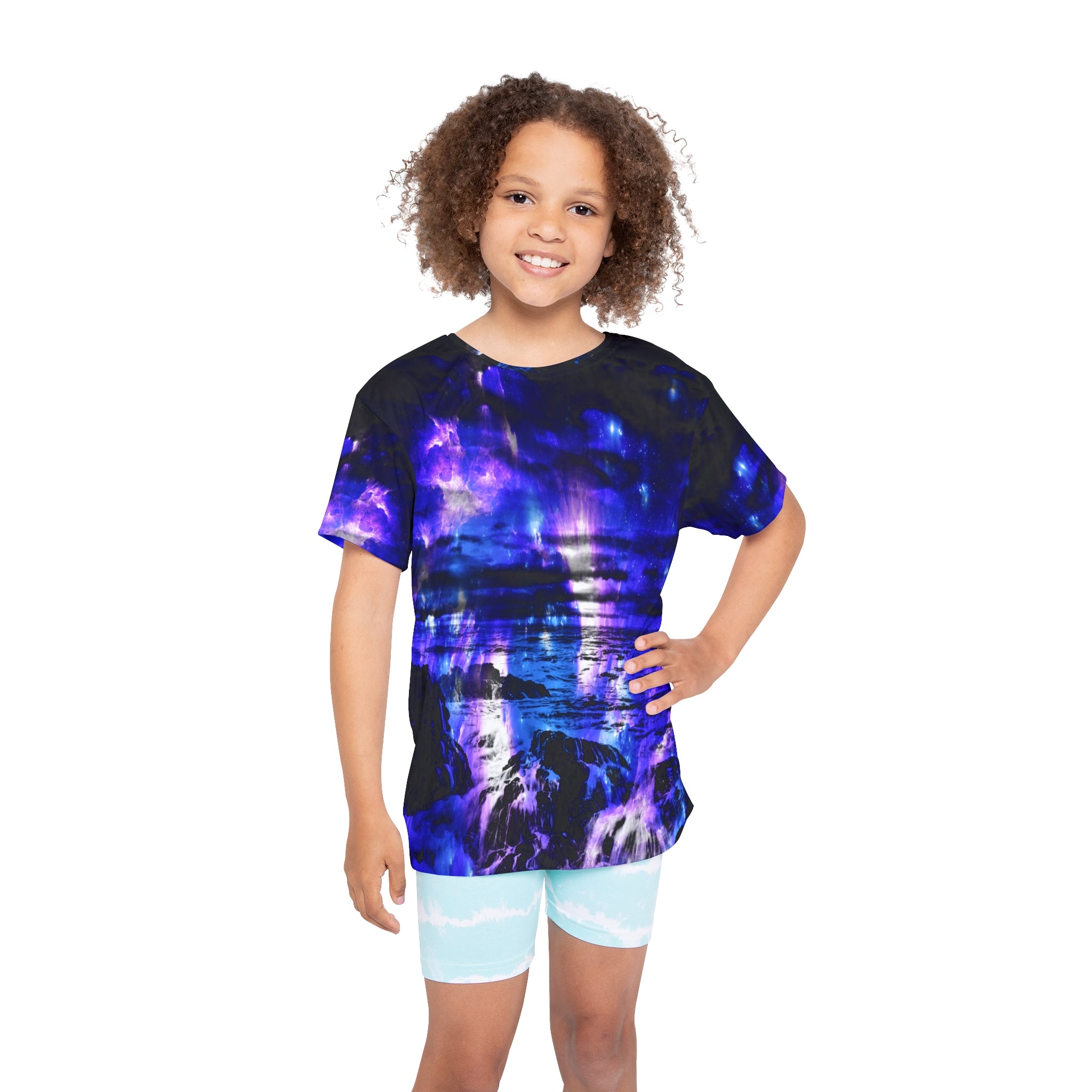 Amethyst Sapphire Cosmic Falls Dreams Kids Sports Jersey