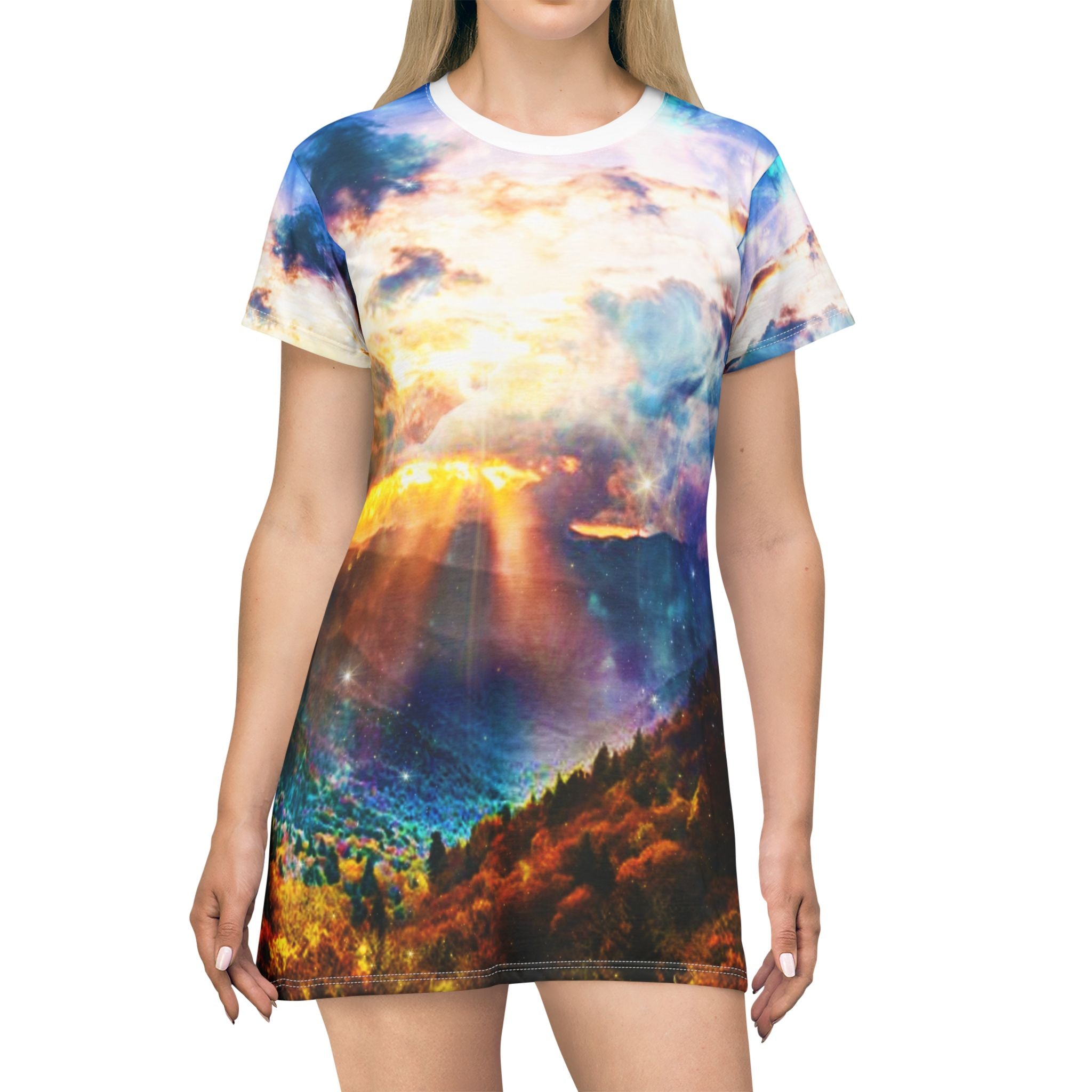 Katerina's Smoky Mountains Memories Dreams T-Shirt Dress