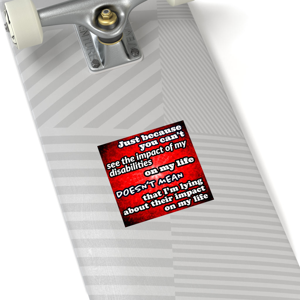 Katerina's Battle Symphony Desires 2024 "Just Because You Can't" Square Stickers, Indoor\Outdoor